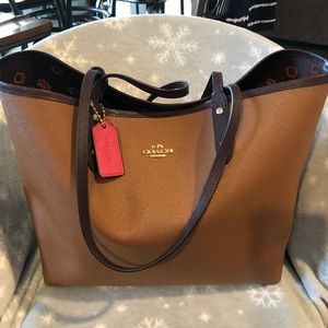 Like new Coach PVC Reversible City Tote